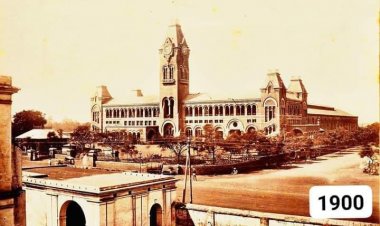 1900 - ங்களில் சென்னை சென்ட்ரல் இரயில் நிலையம்