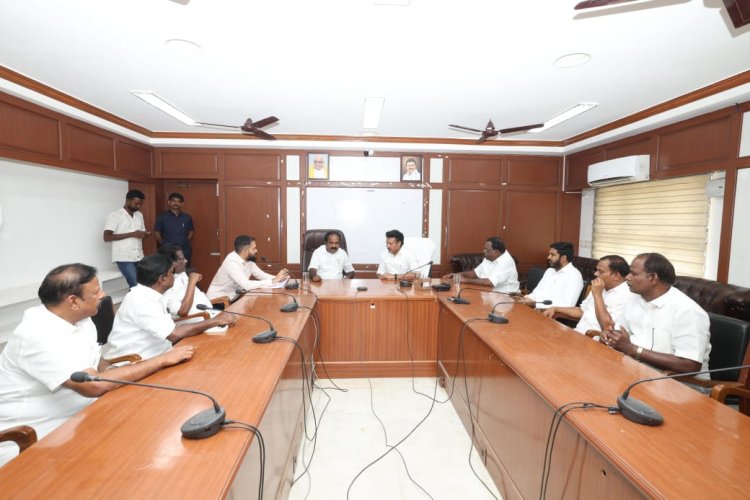 நாகை மாவட்டத்தில் அமைச்சர்கள் ஆய்வு
