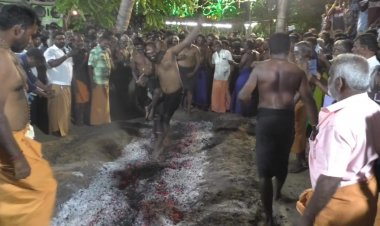 31-ம் ஆண்டாக பூக்குழி இறங்கிய ஐயப்ப பக்தர்கள் - பக்தி பரவசத்துடன் கான வந்த பக்தர்கள்.!