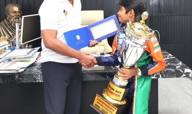 இன்டர்நேஷனல் கார்டிங் சேம்பியன்சிப் விளையாட்டு வீரருக்கு துணை முதலமைச்சர் வாழ்த்து.!