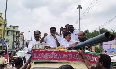 தடையை மீறி கண்டன ஆர்பாட்டம், முன்னாள் அமைச்சர் கே. சி. வீரமணி உட்பட 1000திற்கும் மேற்பட்டோர் கைது.!