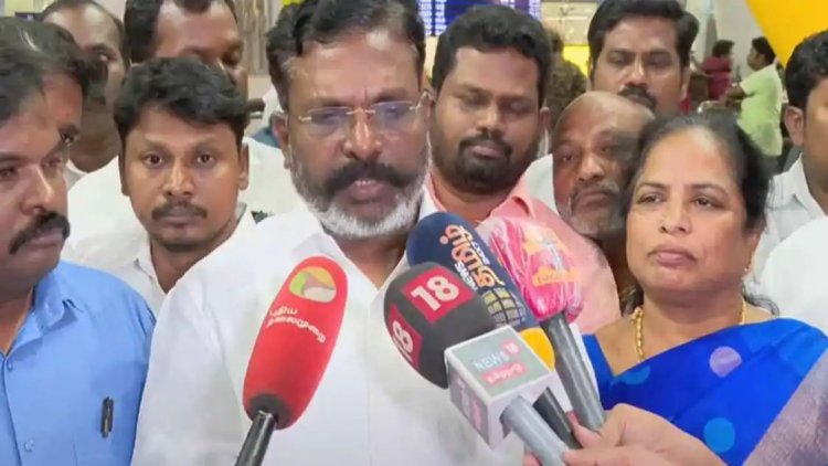 வரவேற்கிறோம் ஆனால் அவசரம் கூடாது'-ஆதவ் விலகல் குறித்து திருமாவளவன் கருத்து