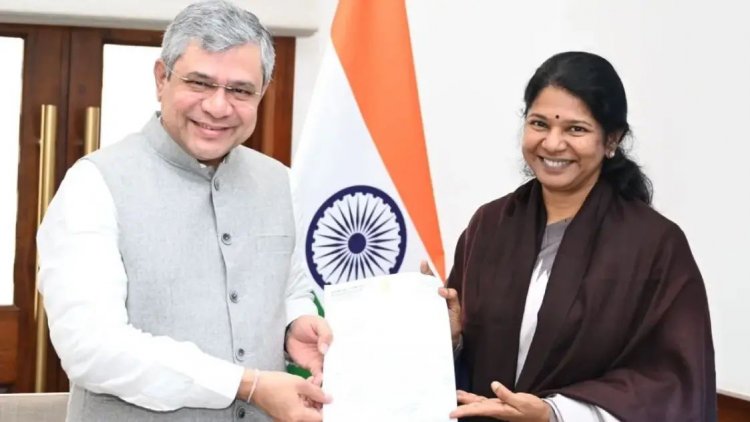 அமளிக்கு நடுவே மத்திய அமைச்சரை சந்தித்த கனிமொழி.! தூத்துக்குடிக்காக வேற லெவல் ப்ளான்!