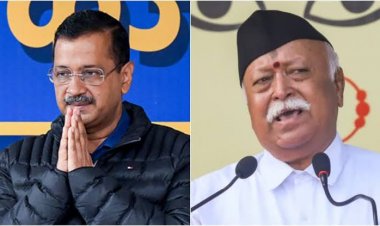 ஆர் எஸ் எஸ் - இடம் ஆதரவு தேடுகிறாரா அரவிந்த் கெஜ்ரிவால்.! பரபரப்பில் பா.ஜ.க.!