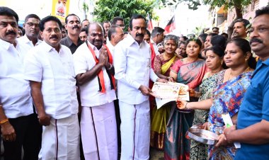 ஈரோடு கிழக்கு தொகுதியில் வாக்கு சேகரித்த அமைச்சர் சு.முத்துச்சாமி.!