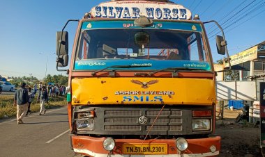 திண்டுக்கல்- மதுரை தேசிய நெடுஞ்சாலையில் எதிரே வந்த சரக்கு வாகனம் மீது இருசக்கர வாகன மோதி விபத்து ஒருவர் பலி.! 