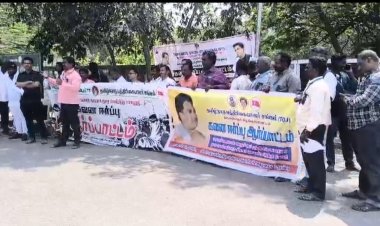 அனைத்து  தாலுக்கா,மாவட்ட பத்திரிகையாளர்கள் நலவாரியத்தில் இணைக்க தமிழ்நாடு பத்திரிகையாளர்கள் சங்கம் சார்பாக ஆர்ப்பாடம். !