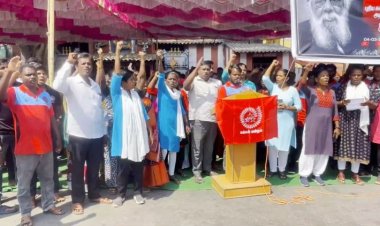 புதிய கல்விக்கொள்கை திணிப்பை கண்டித்து மக்கள் மன்றம் அமைப்பு சார்பில் கண்டன ஆர்ப்பாட்டம்.!