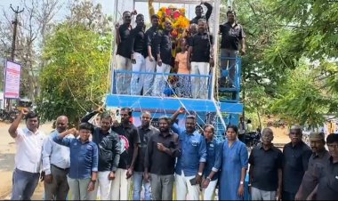 அம்பேத்கர் பிறந்த நாள் விழா-மாவட்ட தி.க.தலைவர் கோ.திராவிடமணி   மாலை அணிவித்தார்.!