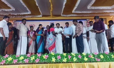 ஆலங்குளம் யூனியனில் கலைஞர் கனவு இல்லம் திட்டத்தில் வீடுகள் கட்டிட பணி ஆணையினை அமைச்சர் கே கே எஸ் எஸ் ஆர் வழங்கினார்.!