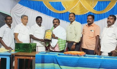 தமிழ்நாடு தொடக்கப்பள்ளி ஆசிரியர் மன்றம் சார்பில் பணி நிறைவு பெற்ற ஆசிரியர்களுக்கு பாராட்டு விழா .!