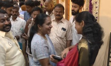 அண்ணா அறிவாலயத்தில் கனிமொழி எம்.பி. யை சந்தித்து பேசிய வானதி சீனிவாசன். !