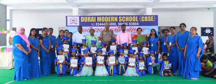 துரை மார்டன் (சிபிஎஸ்இ) பள்ளியில் முப்பெரும் விழா கொண்டாடப்பட்டது.!
