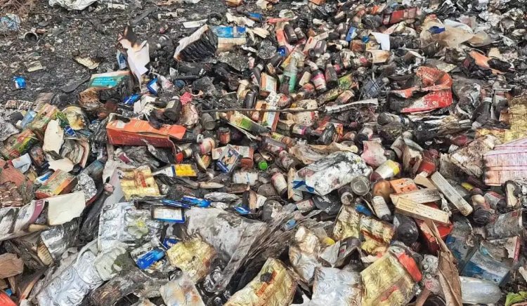 சென்னை - திருச்சி தேசிய நெடுஞ்சாலை பகுதியில் மருத்துவக் கழிவுகள்.!