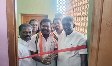 காங்கிரஸ் தொழிலாளர் யூனியன் அலுவலகத்தை திறந்து வைத்த எம்.எல்.ஏ.!