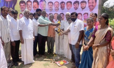 சட்டமன்ற தொகுதி மேம்பாட்டு நிதியிலிருந்து 2024-25 (ரூ.2,25,000) மதிப்பீட்டில் ஊராட்சி ஒன்றிய நடுநிலைப்பள்ளியில் மேடை அமைக்கும் பணி.!