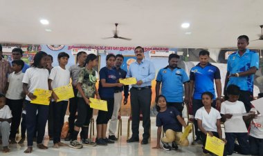 கோடை கால விளையாட்டு சிறப்பு முகாம் நிறைவு நாள்.!