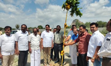  31- வது அகில இந்திய மாங்கணி கண்காட்சி நடைபெறயுள்ள இடத்தில் பூமி பூஜை.!