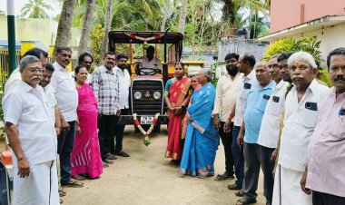 மேலகரம் பேரூராட்சியில் புதிய டிராக்டர் துவக்க விழா.!