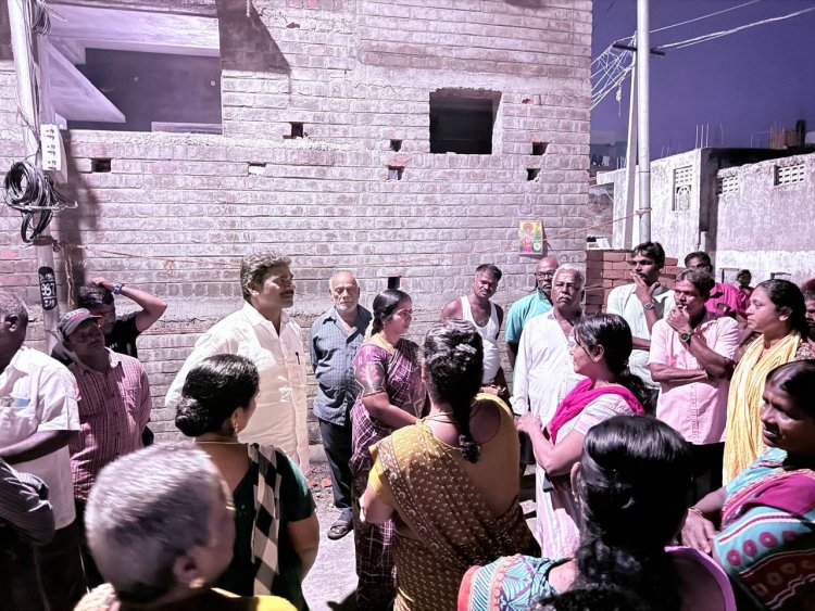 பெருநகர சென்னை மாநகராட்சி 194 வது வார்டில்  மாமன்ற உறுப்பினர் விமலா கர்ணா ஏற்பாட்டில் மக்கள் குறை தீர்ப்பு முகாம்.!