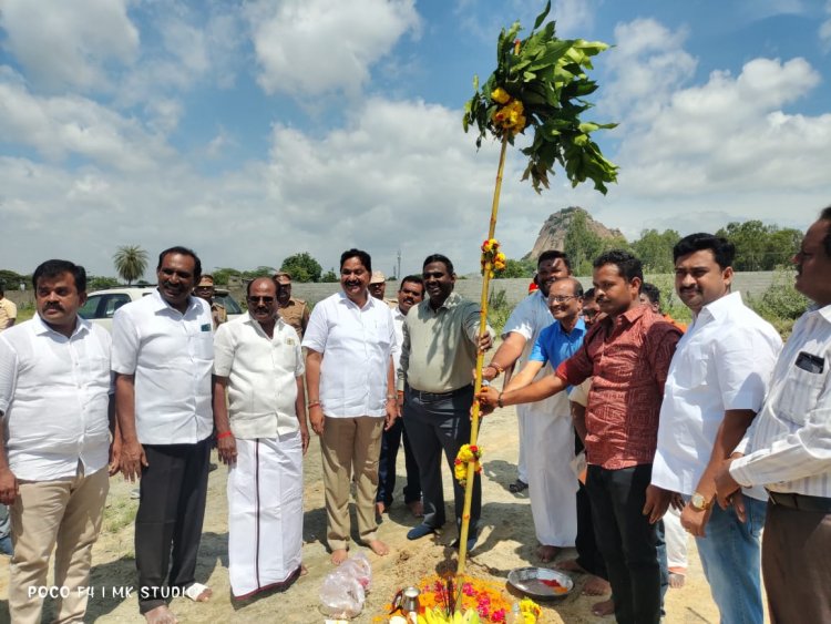 31- வது அகில இந்திய மாங்கணி கண்காட்சி நடைபெறயுள்ள இடத்தில் பூமி பூஜை.!
