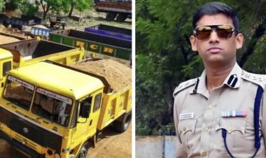 கரூரில் இருந்து கள்ளத் தனமாக மணல் ஏற்றி வந்த 26 லாரிகளை சிறை பிடித்த டி ஐ ஜி. !