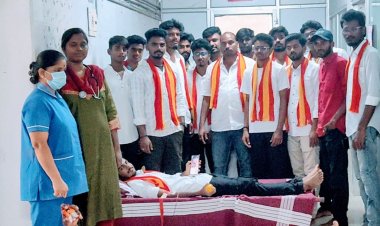 அரசு மருத்துவமனையில் தமிழக வெற்றி கழகத்தின் இளைஞர் அணி சார்பில் மாபெரும் இரத்ததான முககாம் .!