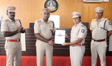 மாவட்ட காவல் அதிகாரிகளுக்கான மாதாந்திர குற்றகலந்தாய்வு கூட்டம் .!