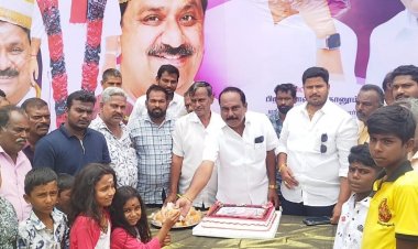 ஜெகதேவி பேருந்து நிலையத்தில் தலைமை செயற்குழு உறுப்பினர் ஜெ.கே.கிருபாகரன் தலைமையில் தே. மதியழகன் எம் எல் ஏ பிறந்தநாள் விழா.!