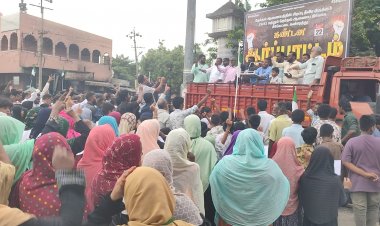 தேர்தல் ஆணையத்தை கண்டித்து கடையநல்லூரில் தமிழ்நாடு தவ்ஹீத் ஜமாத் சார்பில்  கண்டன ஆர்ப்பாட்டம்.!