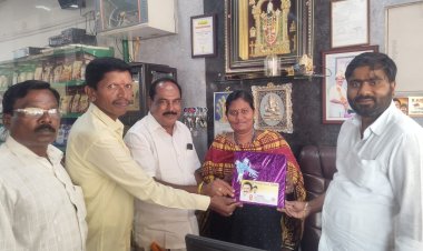 பர்கூர் ஒன்றிய மேற்பார்வையாளர் தேன்மொழிக்கு பாராட்டு .!