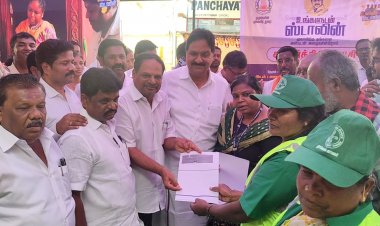 உங்களுடன் ஸ்டாலின் திட்ட முகாமினை பர்கூர் சட்டமன்ற உறுப்பினர் மதியழகன் துவக்கி வைத்து பார்வையிட்டார்.!