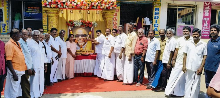 இலஞ்சி பேரூர் திமுக சார்பில் கலைஞரின் 7வது ஆண்டு நினைவு தினம் .!