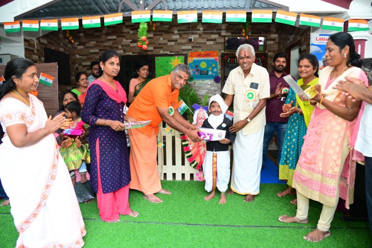 லிட்டில் வில்லி பிரைமரி பள்ளியில் இன்று 79 வது சுதந்திர தின திருவிழா பால தேவராஜ் சுவாமிகள் தலைமையில் நடைபெற்றது .!