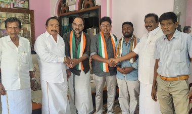 காங்கிரஸ் கிராம கமிட்டி பொறுப்பாளர் அக.கிருஷ்ணமூர்த்தி முன்னிலையில் காங்கிரஸ் கட்சியில் பலர் இணைந்தனர்..!