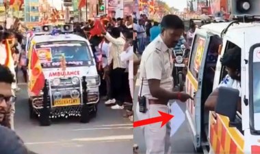 தவெக கூட்டத்தில் பரபரத்து ஓடிய ஆம்புலன்ஸ்கள், தடுத்து நிறுத்தி சோதனை செய்த போலீசார் ஷாக். !