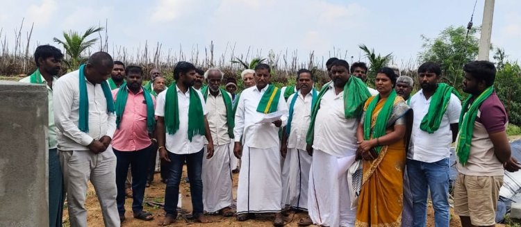விவசாயிகளுக்காக அமைக்கப்பட்டு வரும் மின் பகீர்மானத்தை அமைக்க விடாவிட்டால் போராட்டம் நடத்த போவதாக விவசாய சங்கம் அறிவிப்பு..!