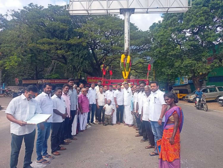குற்றாலத்தில் திமுக சார்பில் அறிஞர் அண்ணாவின் 117 வது பிறந்தநாள் விழா.!