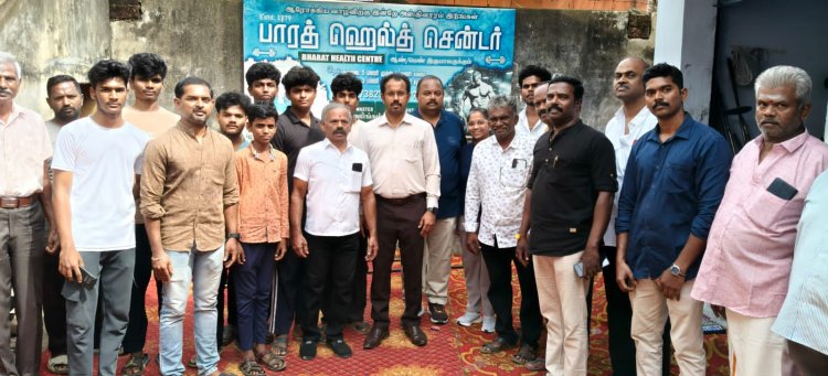 தென்காசியில் பாரத் பிட்னஸ் ஜிம் உடற்பயிற்சி கழக 47வது ஆண்டு விழா, மற்றும் உடற்பயிற்சி உபகரணங்களுடன் கூடிய ஜிம் திறப்பு விழா .!