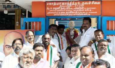 தென்காசியில் காங்கிரஸ் சார்பில் காந்தி ஜெயந்தி மற்றும் காமராஜர் நினைவு நாள் நிகழ்ச்சி.!