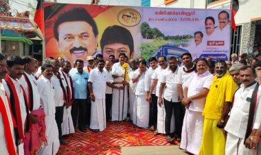 கிருஷ்ணகிரி கிழக்கு ஒன்றியத்தில் உள்ள எண்ணேகொள்புதூரில் 15-வது நிதிக்குழு மானியத்தில் புதிய பணிகளுக்கான பூமி பூஜை. !