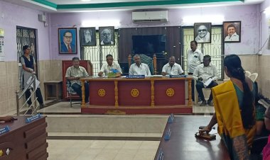 தென்காசி யூனியன் கூட்டம் நடைபெற்றது. !