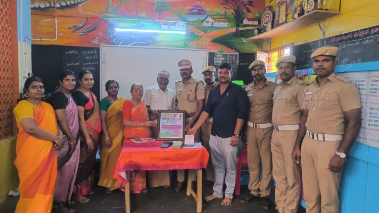 கிருஷ்ணாபுரம் திருநாவுக்கரசு பள்ளியில் விபத்தில்லாத  தீபாவளி விழிப்புணர்வு  நிகழ்ச்சி.!