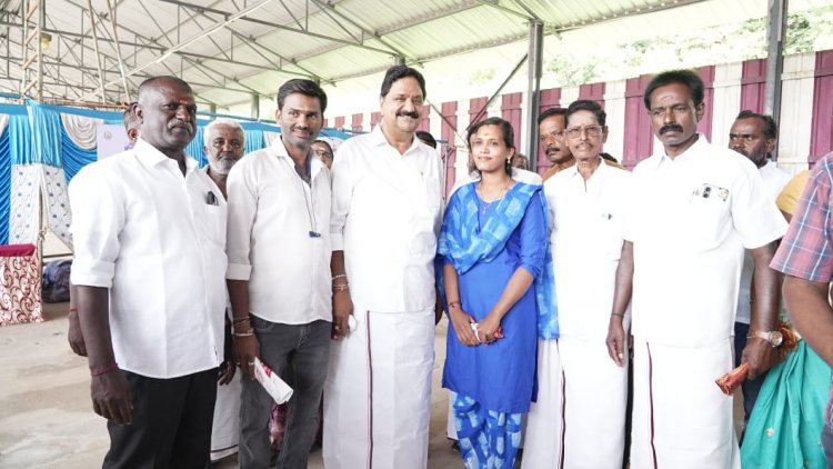 உங்களுடன் ஸ்டாலின் திட்ட முகாமினை மாவட்ட ஆட்சியர் தினேஷ்குமார், சட்டமன்ற உறுப்பினர் மதியழகன் ஆகியோர் துவக்கி வைத்தனர்.!