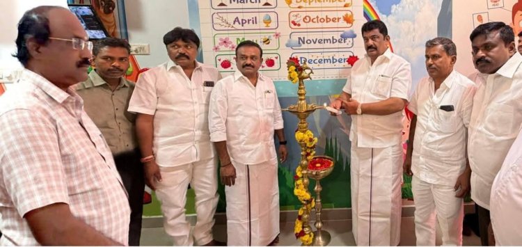 ஒசூர் சிப்காட் வளாகத்தில் அமைக்கப்பட்டுள்ள குழந்தைகள் காப்பகங்களை திறந்து வைத்த முதலமைச்சர். !