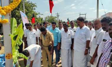 பர்கூர் வடக்கு ஒன்றியம், ஒப்பதவாடி ஊராட்சியில் தமிழ்நாடு மின்வாரியத்தின் மூலம் தாழ்வழுத்த மின்சார குறையினைபோக்கி புதிய மின் மாற்றி துவக்க விழா..!