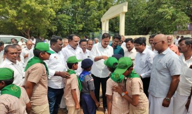 களர்பதி ஊராட்சி சமத்துவபுரம் அரசு உயர்நிலைப்பள்ளி வளாகத்தில்  ரூ.47.50 இலட்சம்  மதிப்பீட்டில் புதிய கட்டிடங்கள்.!