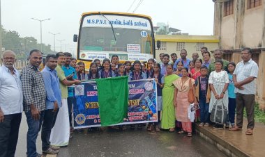 கீழப்பாவூர்  சுற்று வட்டார அனைத்து பள்ளி விஞ்ஞான துளிர் வாசகர்கள் அறிவியல் சுற்றுலா.!