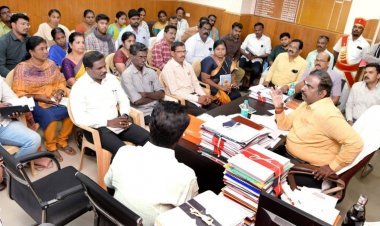 வாக்காளர் சிறப்பு தீவிர திருத்தப்பணிகள் - 2026 குறித்து மாவட்ட ஆட்சியர் தலைமையில் ஆய்வுக் கூட்டம். !