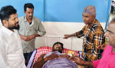 இடைகால் அருகே நடந்த விபத்தில் காயமடைந்தவர்களை பொதிகை அறக்கட்டளை நிறுவனத் தலைவர் கிருஷ்ணன் நேரில் சந்தித்து ஆறுதல் கூறினார் .!